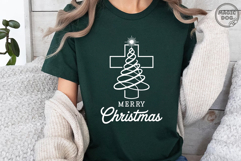 Christian Christmas Cross Tree|Minimal Faith Holiday Jesus Product Image 3
