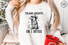 Trans Rights Or I Bites|Vintage Possum Meme Product Image 5