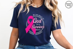 Breast Cancer Survivor By The Grace Of God, I'm A Survivor Product Image 5