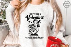 Retro Dog Mom Valentine Dachshund Lover|Anti Vlentine SVG Product Image 5