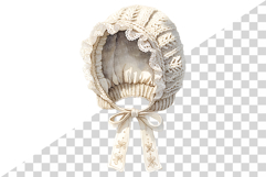 Girl's Winter Fur Hat | watercolor clipart cute fluffy knit Product Image 5