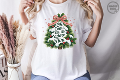 Oh Come Let Us Adore Him|Coquette Christian Christmas Tree Product Image 5