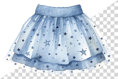 Girl's winter skirts | watercolor clipart cute layered lace Product Image 5