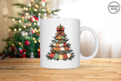 Watercolor Patchwork Christmas Tree PNG|Patchwork Holiday Product Image 4
