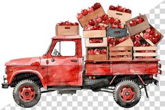 Watercolor Red Apple | Fruit Sweet Juicy Summer Fresh PNG Product Image 5