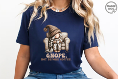 Gnope Not Before Coffee|Cute Coffee Gnome Girl|Cozy Winter Product Image 5