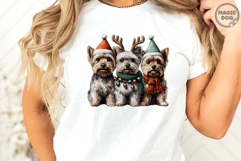 Yorkie Christmas|Yorkshire Terrier Holiday|Christmas Dog PNG Product Image 4