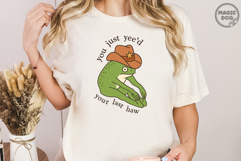 You just Yee&#039;d Your Last Haw|Funny Frog Meme|Cowboy Frog Product Image 4