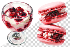 Cherry Dessert | Watercolor Fruit Summer cake pastry bakery Product Image 5