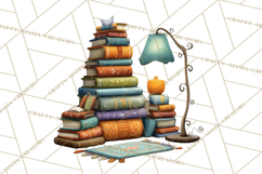 Bookish Dogs PNG Clipart, Cozy Dog Reading, Cute Cartoon Pup Product Image 5