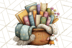 Farm Animals PNG Clipart, Cozy Reading Animals, Cute Cartoon Product Image 3