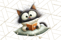 Farm Animals PNG Clipart, Cozy Reading Animals, Cute Cartoon Product Image 2