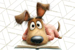 Farm Animals PNG Clipart, Cozy Reading Animals, Cute Cartoon Product Image 4
