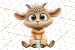 Farm Animals PNG Clipart, Cozy Reading Animals, Cute Cartoon Product Image 5