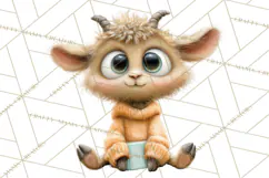 Farm Animals PNG Clipart, Cozy Reading Animals, Cute Cartoon Product Image 5