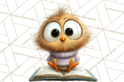 Farm Animals PNG Clipart, Cozy Reading Animals, Cute Cartoon Product Image 4