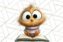 Farm Animals PNG Clipart, Cozy Reading Animals, Cute Cartoon Product Image 4