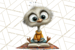 Farm Animals PNG Clipart, Cozy Reading Animals, Cute Cartoon Product Image 4