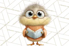 Farm Animals PNG Clipart, Cozy Reading Animals, Cute Cartoon Product Image 2