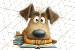 Farm Animals PNG Clipart, Cozy Reading Animals, Cute Cartoon Product Image 5