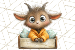 Farm Animals PNG Clipart, Cozy Reading Animals, Cute Cartoon Product Image 2