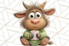 Farm Animals PNG Clipart, Cozy Reading Animals, Cute Cartoon Product Image 5