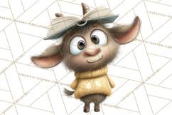 Farm Animals PNG Clipart, Cozy Reading Animals, Cute Cartoon Product Image 3