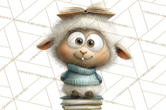 Farm Animals PNG Clipart, Cozy Reading Animals, Cute Cartoon Product Image 3