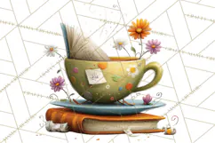 Farm Animals PNG Clipart, Cozy Reading Animals, Cute Cartoon Product Image 4