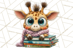 Safari Animals PNG Clipart, Cozy Reading Animals Product Image 3