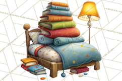 Safari Animals PNG Clipart, Cozy Reading Animals Product Image 2