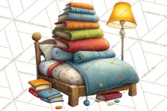 Safari Animals PNG Clipart, Cozy Reading Animals Product Image 2