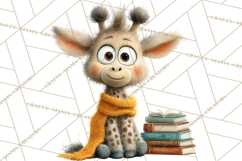Safari Animals PNG Clipart, Cozy Reading Animals Product Image 2