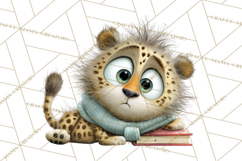 Safari Animals PNG Clipart, Cozy Reading Animals Product Image 3