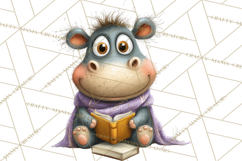 Safari Animals PNG Clipart, Cozy Reading Animals Product Image 5