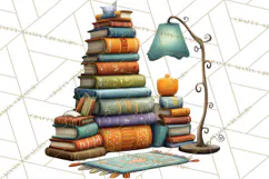 Safari Animals PNG Clipart, Cozy Reading Animals Product Image 4