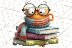 Safari Animals PNG Clipart, Cozy Reading Animals Product Image 3