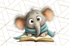 Safari Animals PNG Clipart, Cozy Reading Animals Product Image 3