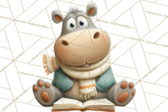 Safari Animals PNG Clipart, Cozy Reading Animals Product Image 2