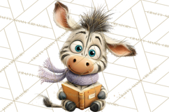 Safari Animals PNG Clipart, Cozy Reading Animals Product Image 4