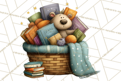 Woodland Animals PNG Clipart, Cozy Reading Animals Product Image 2