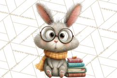 Woodland Animals PNG Clipart, Cozy Reading Animals Product Image 4