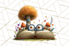 Woodland Animals PNG Clipart, Cozy Reading Animals Product Image 3