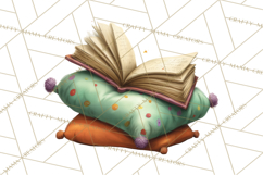 Woodland Animals PNG Clipart, Cozy Reading Animals Product Image 2