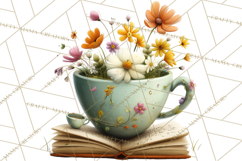 Woodland Animals PNG Clipart, Cozy Reading Animals Product Image 4