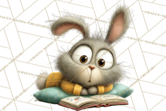 Woodland Animals PNG Clipart, Cozy Reading Animals Product Image 5