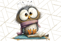Woodland Animals PNG Clipart, Cozy Reading Animals Product Image 3