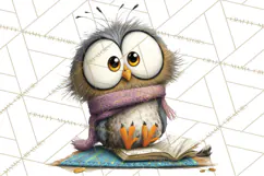 Woodland Animals PNG Clipart, Cozy Reading Animals Product Image 3