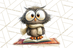 Woodland Animals PNG Clipart, Cozy Reading Animals Product Image 4