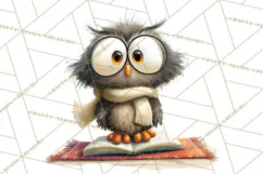 Woodland Animals PNG Clipart, Cozy Reading Animals Product Image 4